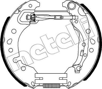 Metelli 51-0516 - Комплект тормозных колодок, барабанные unicars.by