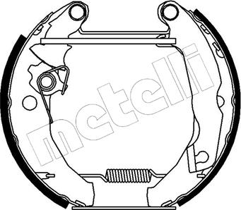 Metelli 51-0046 - Комплект тормозных колодок, барабанные unicars.by