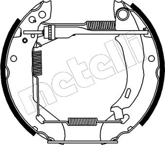 Metelli 51-0042 - Комплект тормозных колодок, барабанные unicars.by