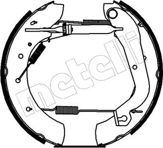 Metelli 51-0065 - Комплект тормозных колодок, барабанные unicars.by