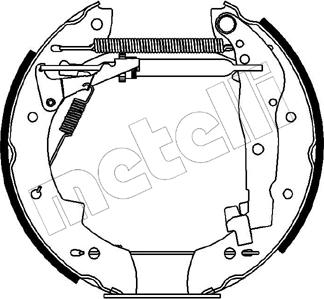 Metelli 51-0087 - Комплект тормозных колодок, барабанные unicars.by