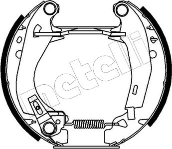 Metelli 51-0006 - Комплект тормозных колодок, барабанные unicars.by