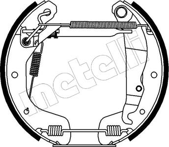 Metelli 51-0123 - Комплект тормозных колодок, барабанные unicars.by