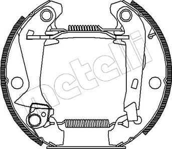 Metelli 51-0043 - Комплект тормозных колодок, барабанные unicars.by