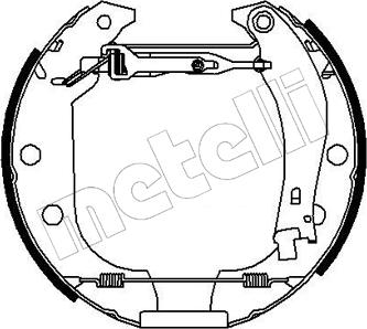 Metelli 51-0143 - Комплект тормозных колодок, барабанные unicars.by