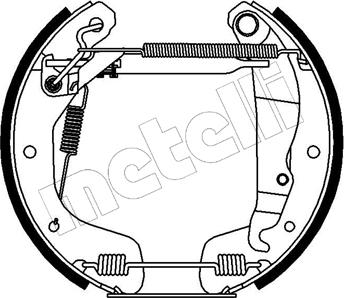 Metelli 51-0159 - Комплект тормозных колодок, барабанные unicars.by