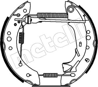 Metelli 51-0164 - Комплект тормозных колодок, барабанные unicars.by