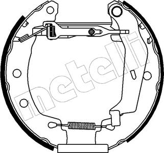 Metelli 51-0160 - Комплект тормозных колодок, барабанные unicars.by