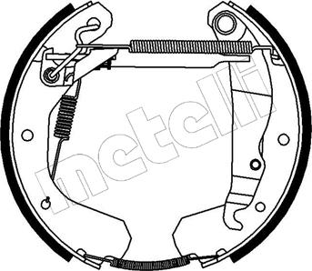 Metelli 51-0119 - Комплект тормозных колодок, барабанные unicars.by