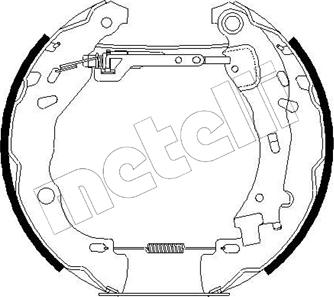 Metelli 51-0188 - Комплект тормозных колодок, барабанные unicars.by