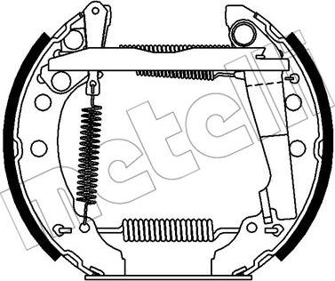 Metelli 51-0365 - Комплект тормозных колодок, барабанные unicars.by