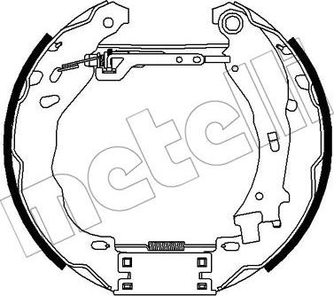 Metelli 51-0362 - Комплект тормозных колодок, барабанные unicars.by