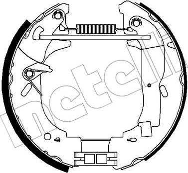 Metelli 51-0301 - Комплект тормозных колодок, барабанные unicars.by