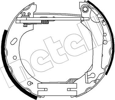 Metelli 51-0266 - Комплект тормозных колодок, барабанные unicars.by