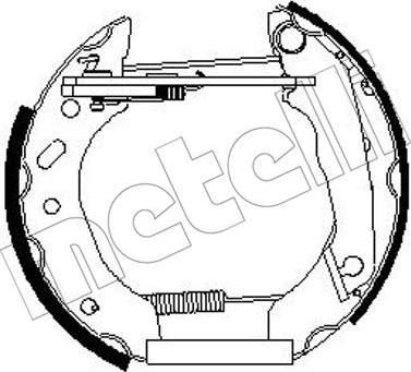 Metelli 51-0263 - Комплект тормозных колодок, барабанные unicars.by