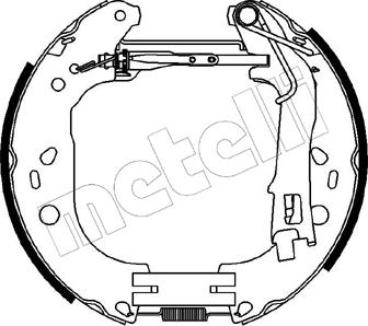 Metelli 51-0227 - Комплект тормозных колодок, барабанные unicars.by