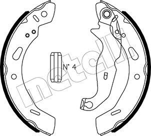 Metelli 53-0490 - Комплект тормозных колодок, барабанные unicars.by