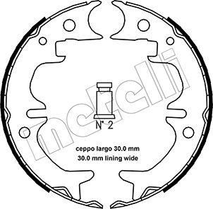 Metelli 53-0444 - Комплект тормозов, ручник, парковка unicars.by