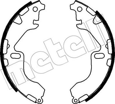 Metelli 53-0448 - Комплект тормозных колодок, барабанные unicars.by