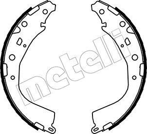 Metelli 53-0447 - Комплект тормозных колодок, барабанные unicars.by