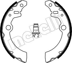 Metelli 53-0404 - Комплект тормозных колодок, барабанные unicars.by