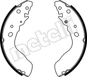 Metelli 53-0403 - Комплект тормозных колодок, барабанные unicars.by