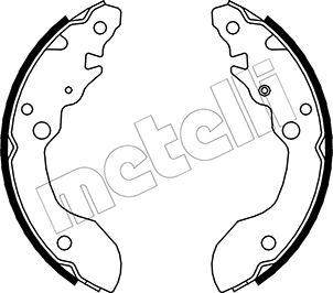 Metelli 53-0402 - Комплект тормозных колодок, барабанные unicars.by