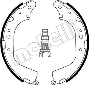 Metelli 53-0415 - Комплект тормозных колодок, барабанные unicars.by