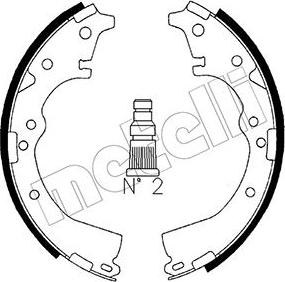 Metelli 53-0416 - Комплект тормозных колодок, барабанные unicars.by