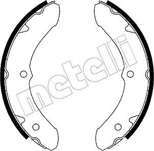 Metelli 53-0411 - Комплект тормозных колодок, барабанные unicars.by