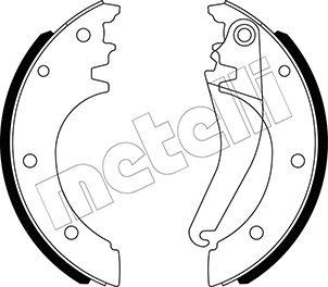 Metelli 53-0486 - Комплект тормозных колодок, барабанные unicars.by