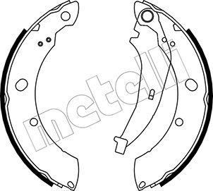 Metelli 53-0481 - Комплект тормозных колодок, барабанные unicars.by