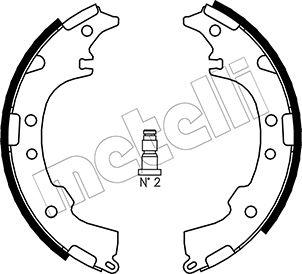 Metelli 53-0434 - Комплект тормозных колодок, барабанные unicars.by