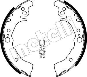 Metelli 53-0436 - Комплект тормозных колодок, барабанные unicars.by