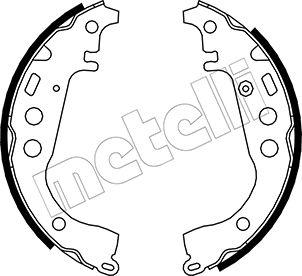 Metelli 53-0431 - Комплект тормозных колодок, барабанные unicars.by