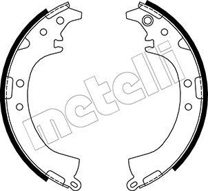 Metelli 53-0429 - Комплект тормозных колодок, барабанные unicars.by