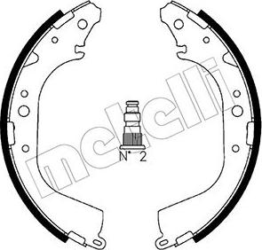 Metelli 53-0421 - Комплект тормозных колодок, барабанные unicars.by