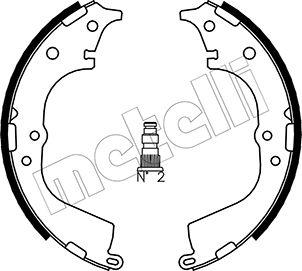 Metelli 53-0428 - Комплект тормозных колодок, барабанные unicars.by