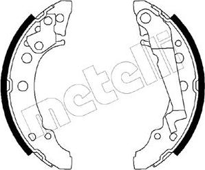 Metelli 53-0470 - Комплект тормозных колодок, барабанные unicars.by