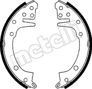 Metelli 53-0598 - Комплект тормозных колодок, барабанные unicars.by