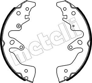 Metelli 53-0516 - Комплект тормозных колодок, барабанные unicars.by