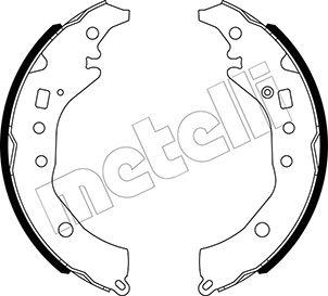 Metelli 53-0517 - Комплект тормозных колодок, барабанные unicars.by