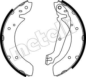 Metelli 53-0584 - Комплект тормозных колодок, барабанные unicars.by