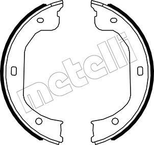 Metelli 53-0587 - Комплект тормозов, ручник, парковка unicars.by