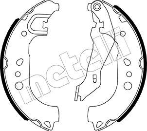 Metelli 53-0537 - Комплект тормозных колодок, барабанные unicars.by