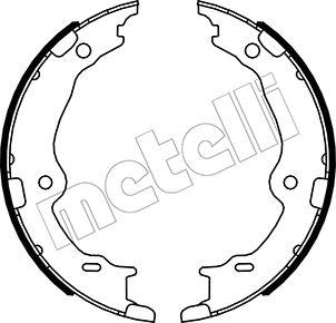 Metelli 53-0522 - Комплект тормозов, ручник, парковка unicars.by