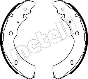 Metelli 53-0572 - Комплект тормозных колодок, барабанные unicars.by