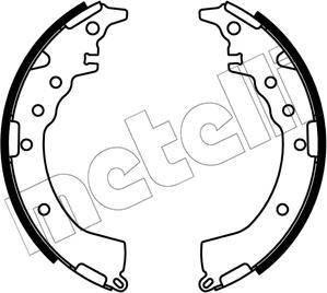 Metelli 53-0687 - Комплект тормозных колодок, барабанные unicars.by