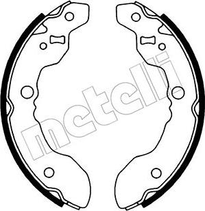 Metelli 53-0631 - Комплект тормозных колодок, барабанные unicars.by