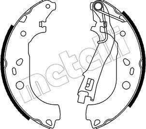 Metelli 53-0099 - Комплект тормозных колодок, барабанные unicars.by